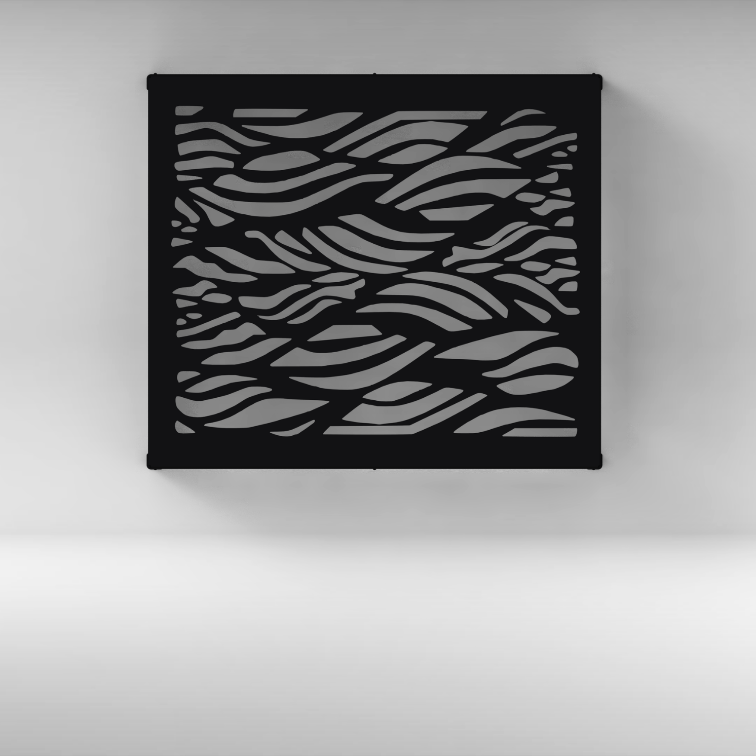 Laser-cut outdoor air conditioner cover designed for 24000 BTU wall-mounted condenser units